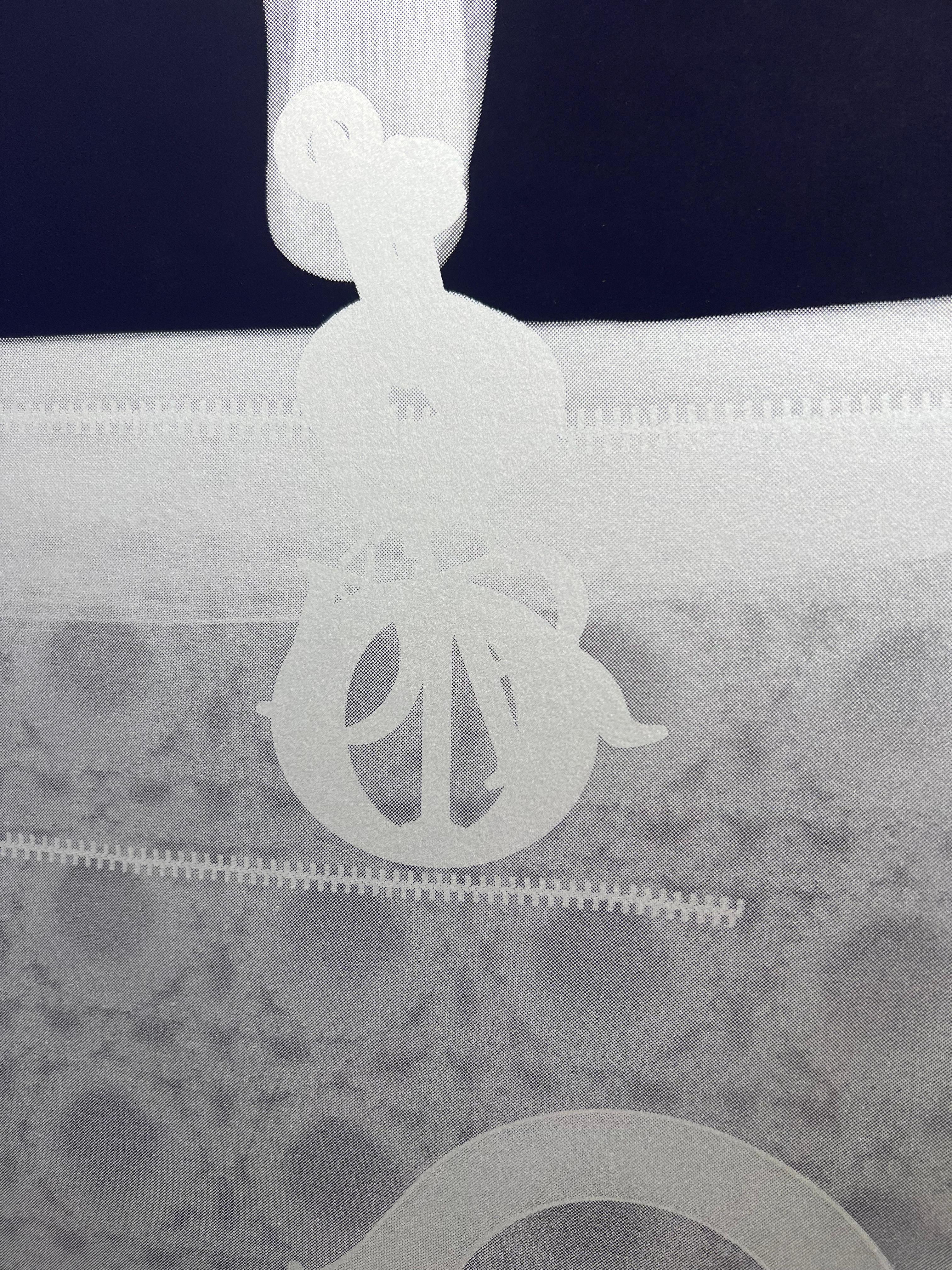Sac à menottes Silver sérigraphié en vente 2