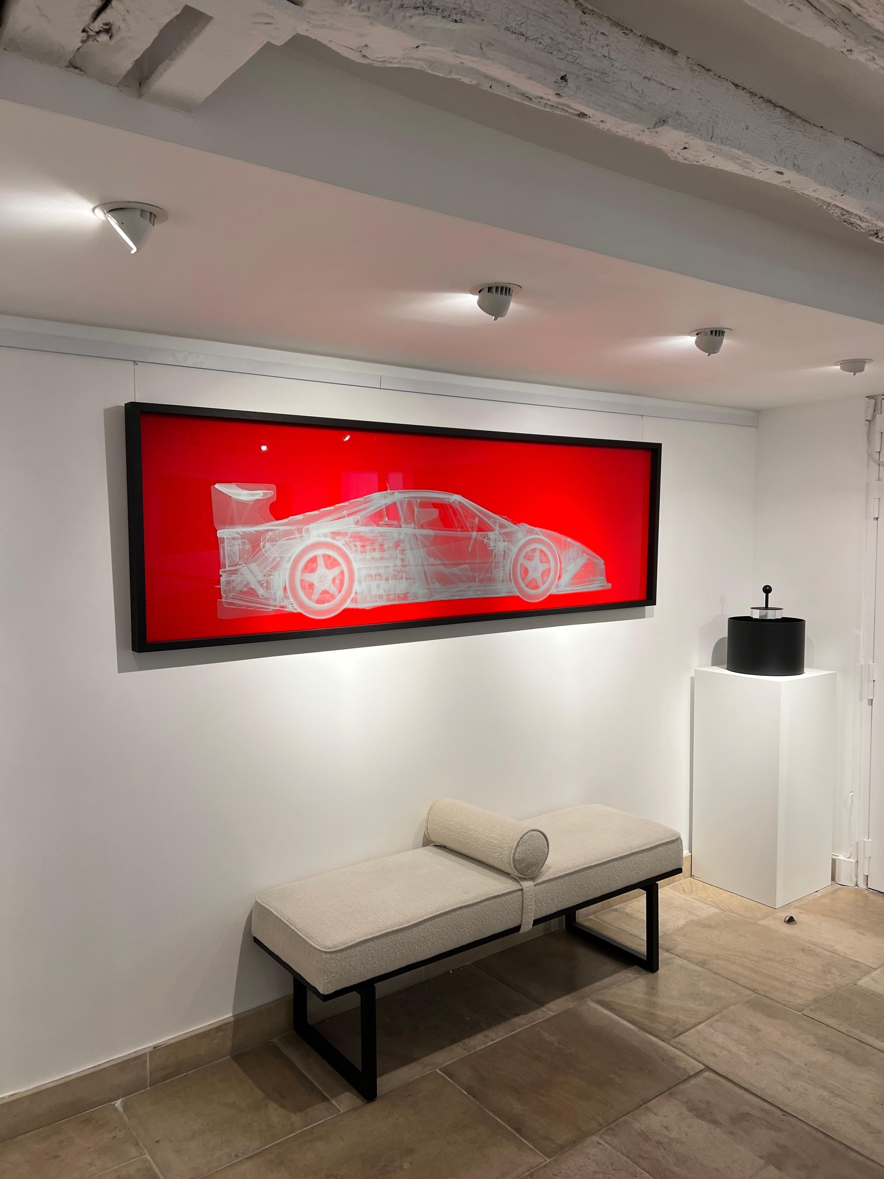 Silver Ferrari F40 on Red For Sale 6