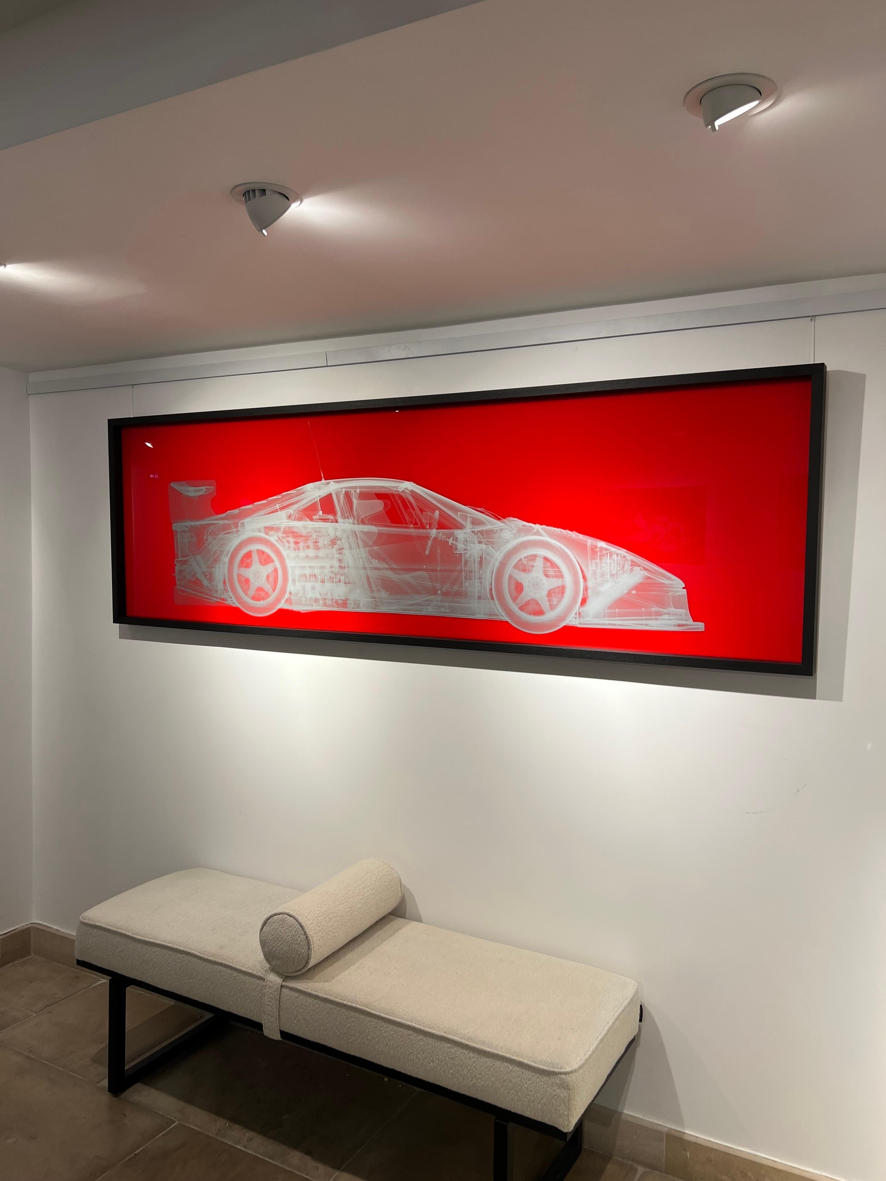 Silver Ferrari F40 on Red For Sale 4