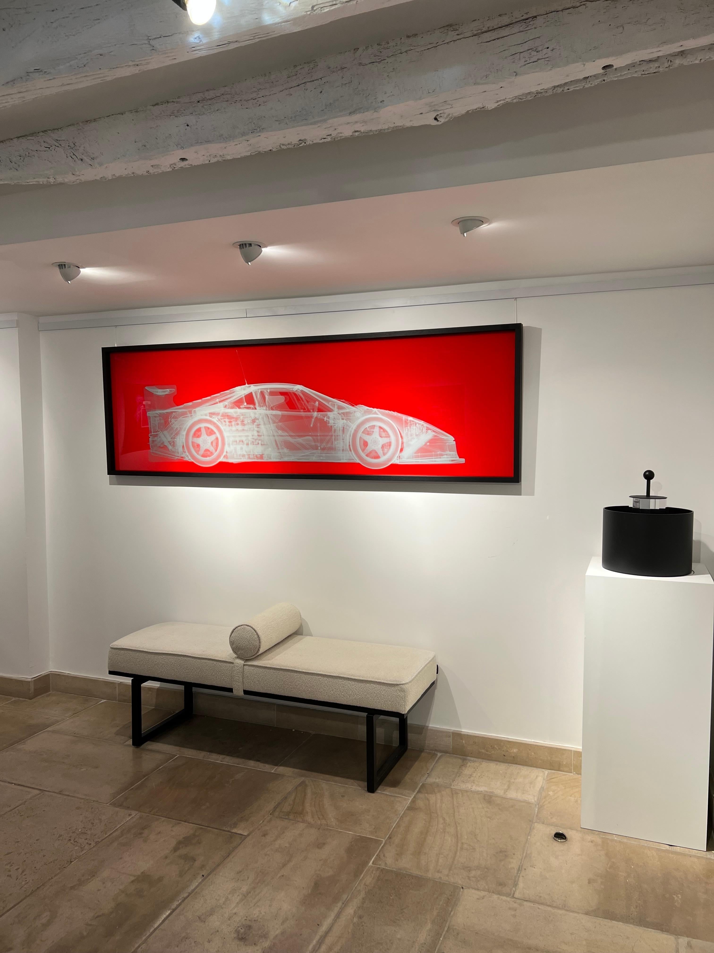 Silver Ferrari F40 on Red For Sale 5