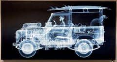 1972 Land Rover mit Surfbrett /  X-Ray-Druck / Leuchtkasten
