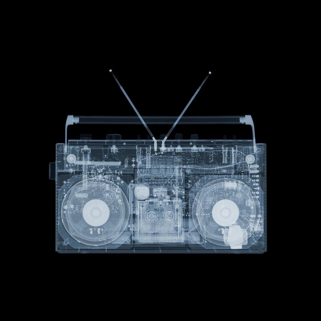 Nick Veasey Abstract Photograph - Boombox