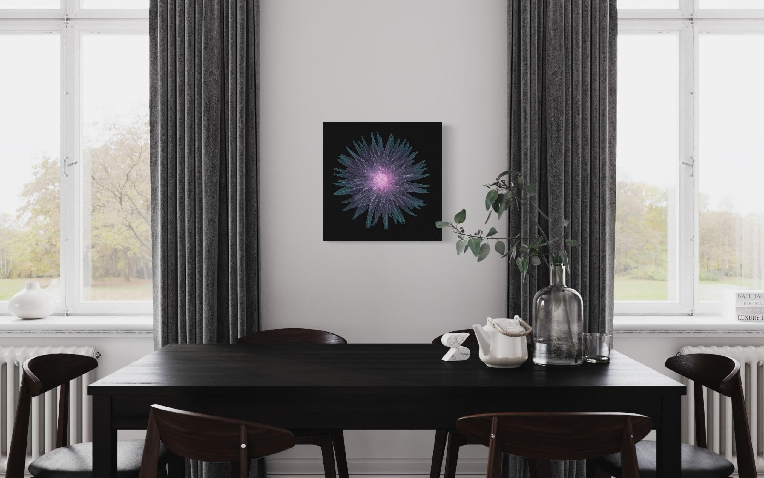 Kaktus Dahlia / X-Ray-Druck / Fotografie / Radiografische Imaging einer Blume (Zeitgenössisch), Photograph, von Nick Veasey