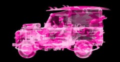 Camouflage Land Rover Surfer /  X-Ray Print / Photography  / Pink