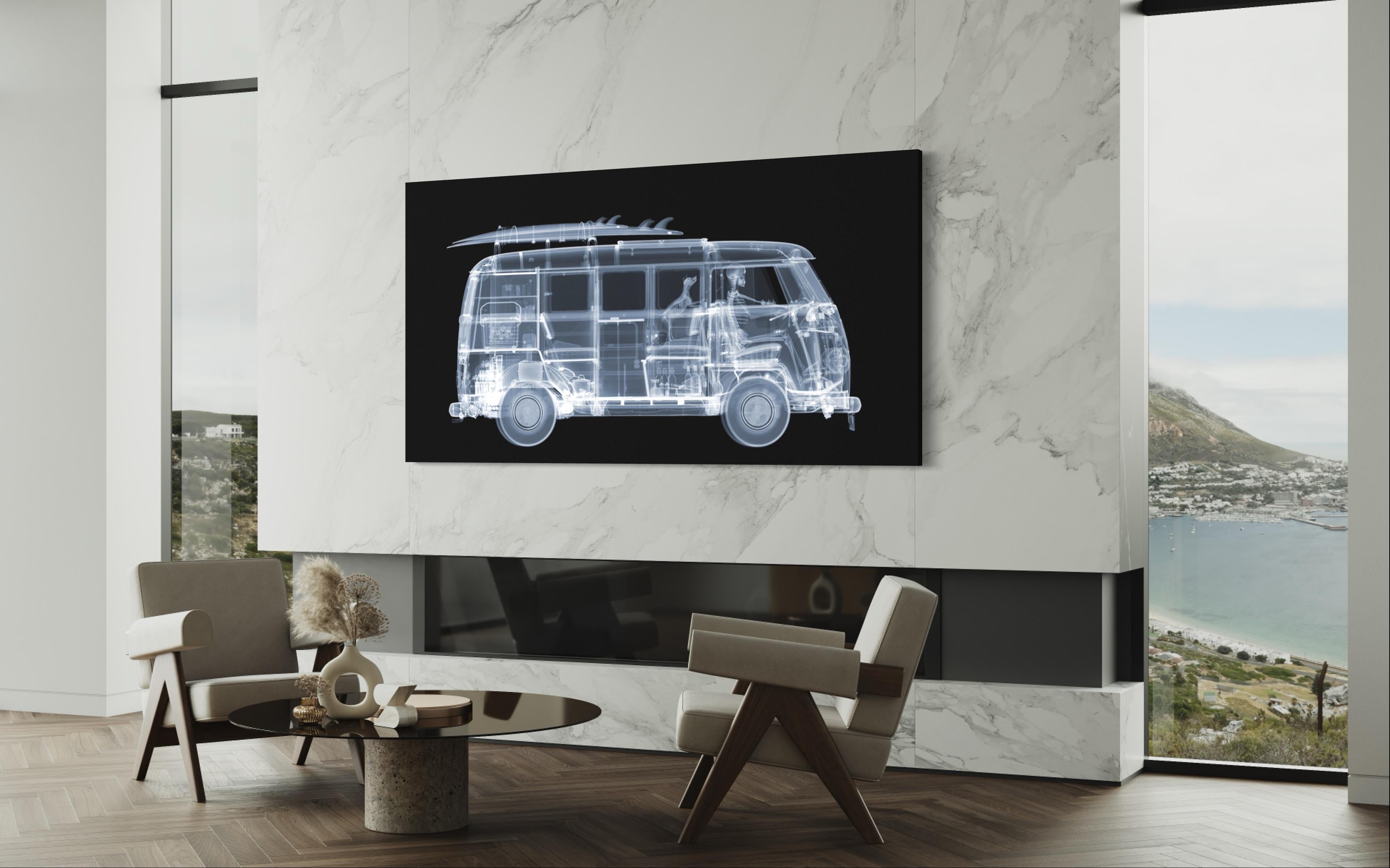 Camper Van on the Road / X-Ray Print / Photography / Radiographic Imaging  For Sale 2