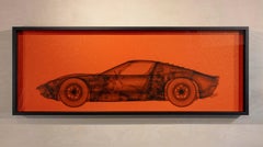 Lamborghini Miura metalic orange X-ray photograph