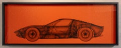 Lamborghini Miura Metallic Orange / X-Ray Print / Radiographic Imaging