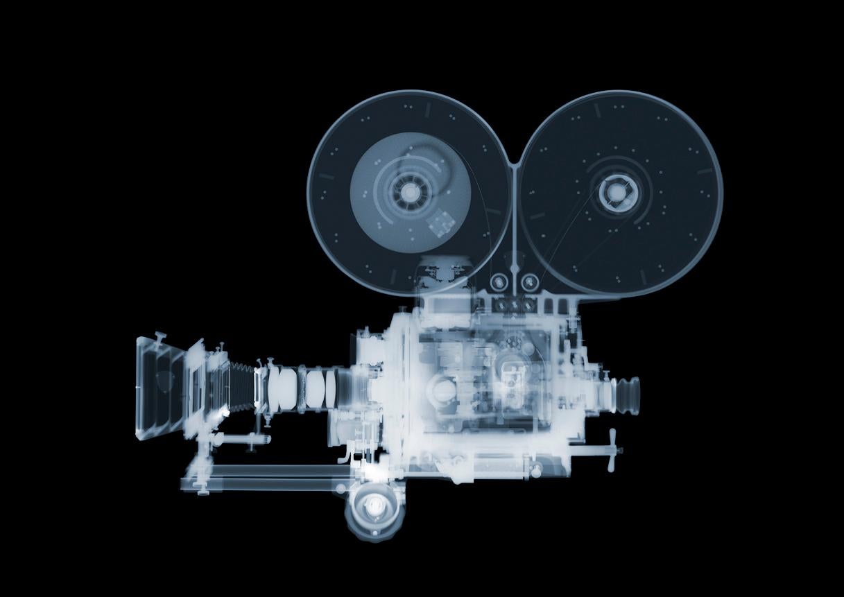 Nick Veasey Abstract Photograph - Mitchell Film Camera
