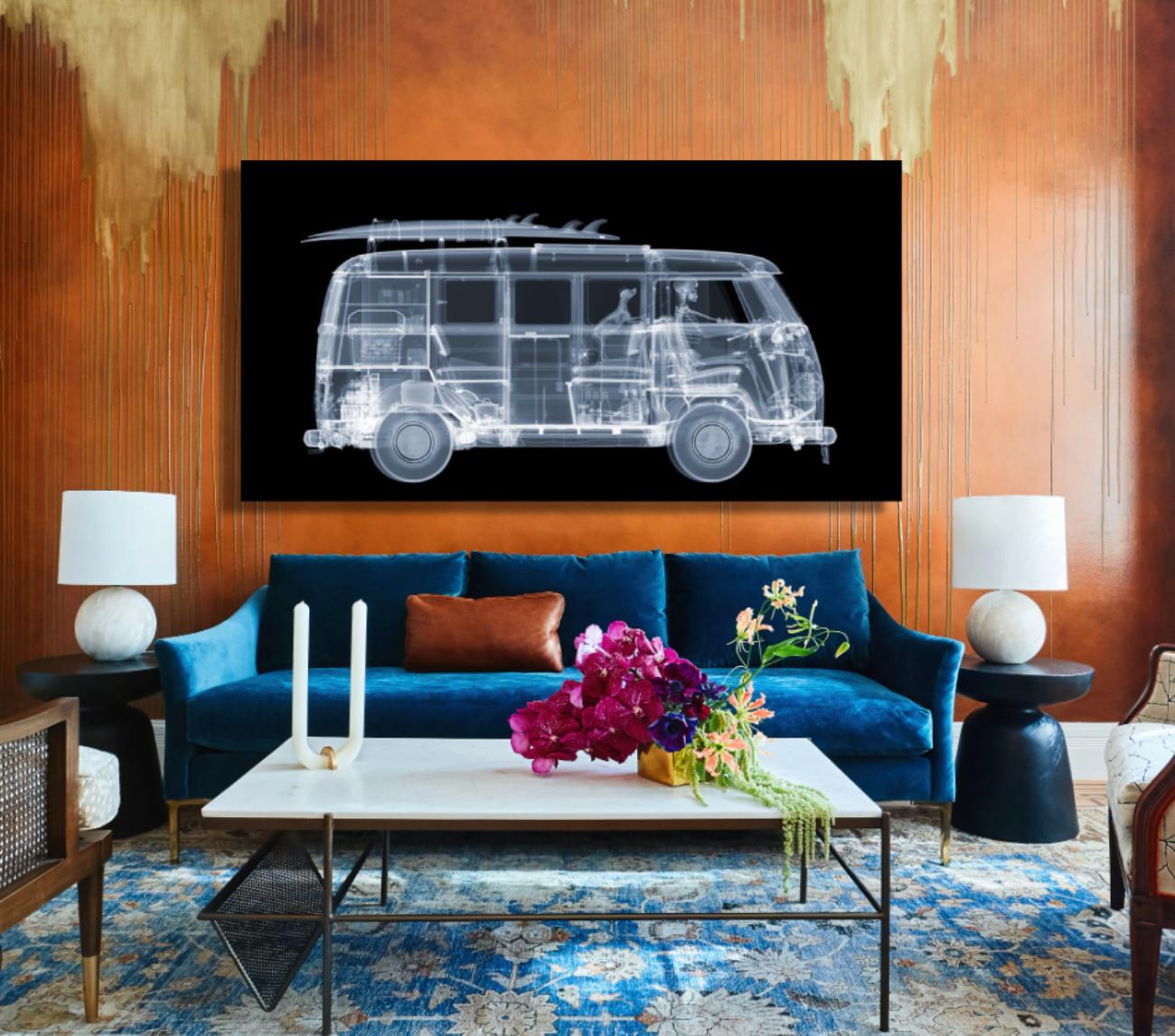 Surfer Camper Van on the Road / X-Ray Print / Photography / Nick Veasey For Sale 1