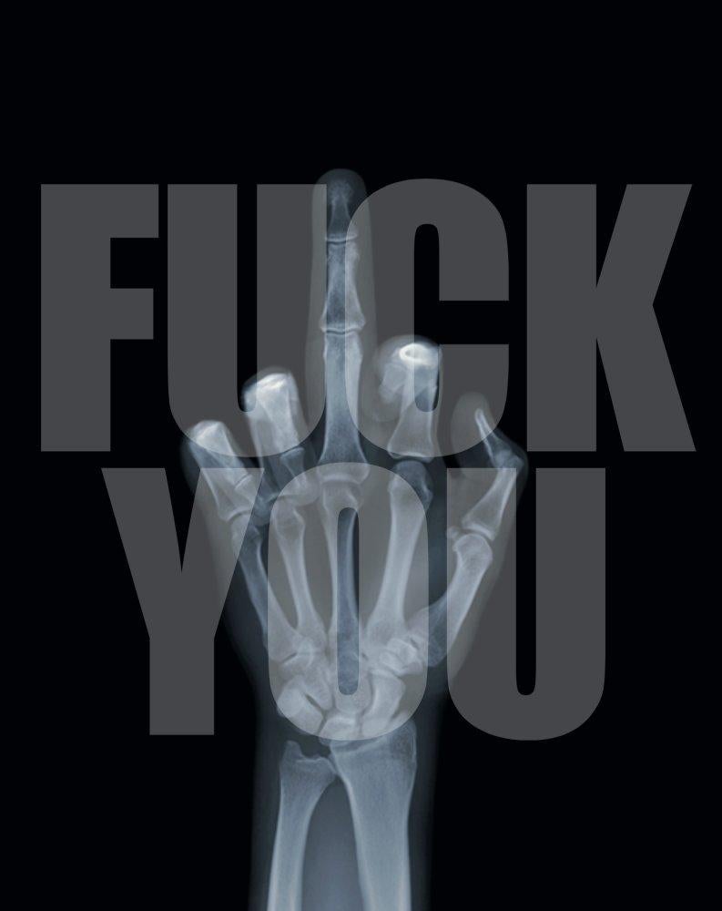 Fuck You - Mixed Media Art by Nick Veasey