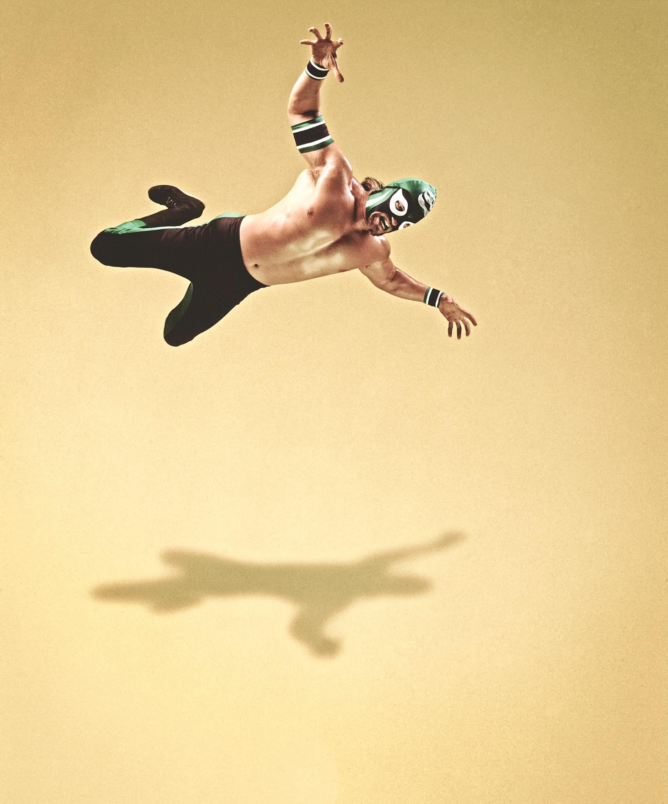 Mexican Flying Wrestler - Photograph by Nick Vedros