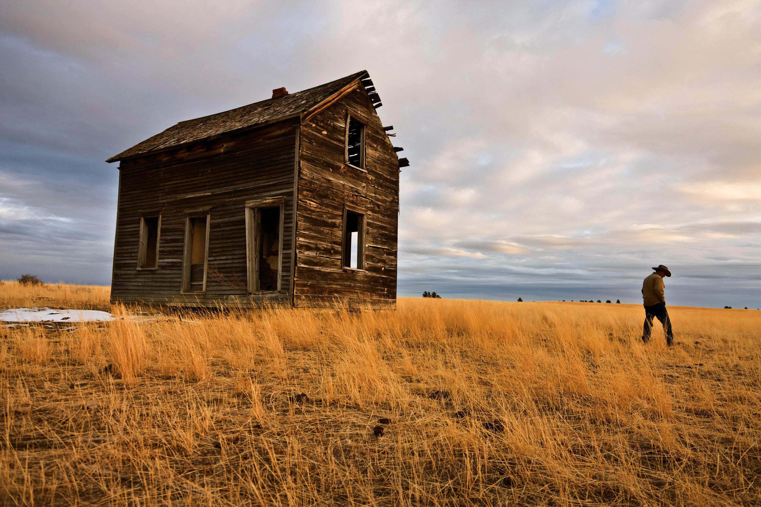 Nick Vedros Landscape Photograph – Montana Mann