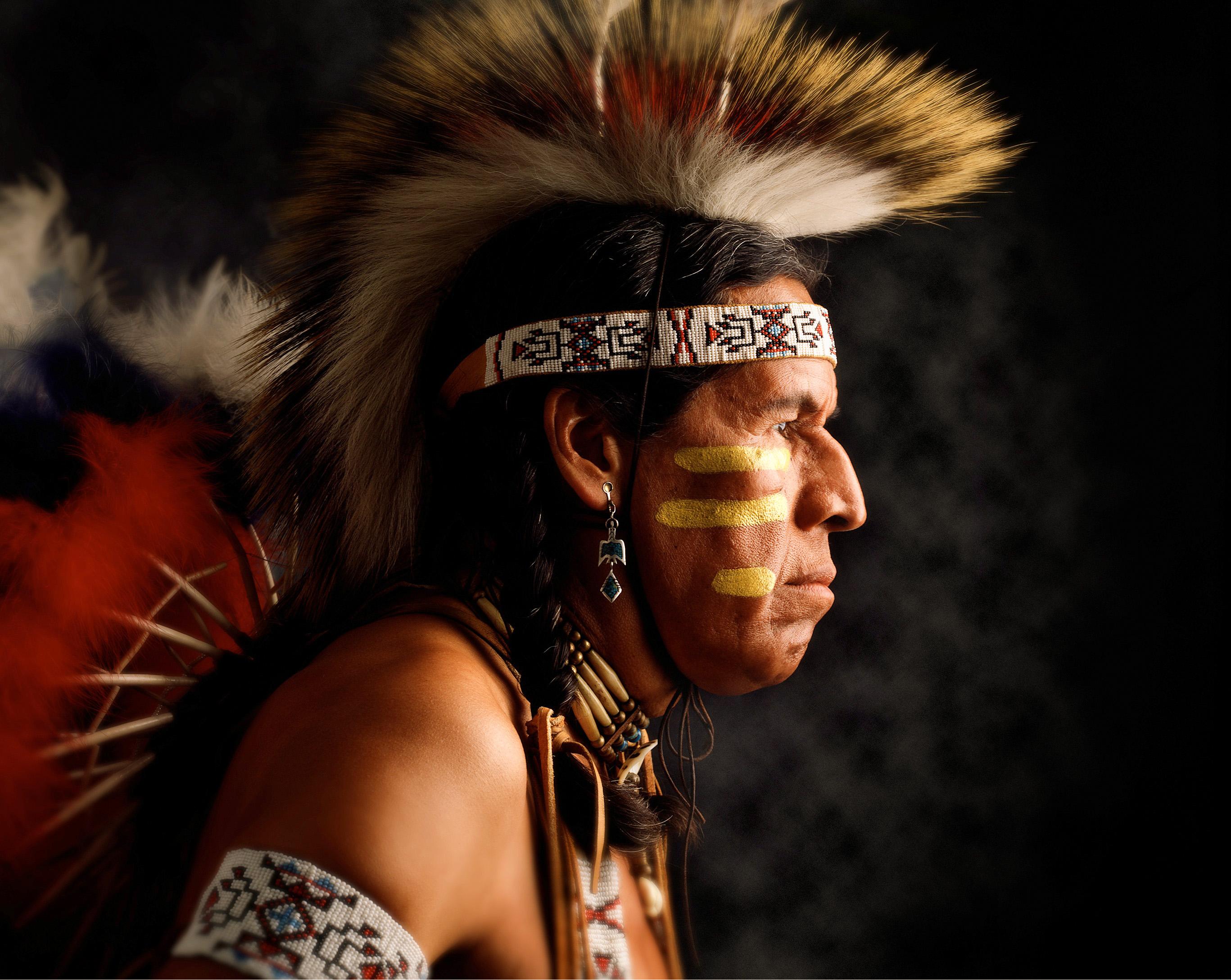 Nick Vedros Portrait Photograph - Potawatomi Indian