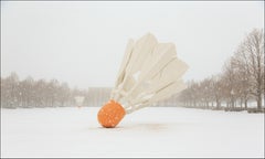 Federbälle im Schnee