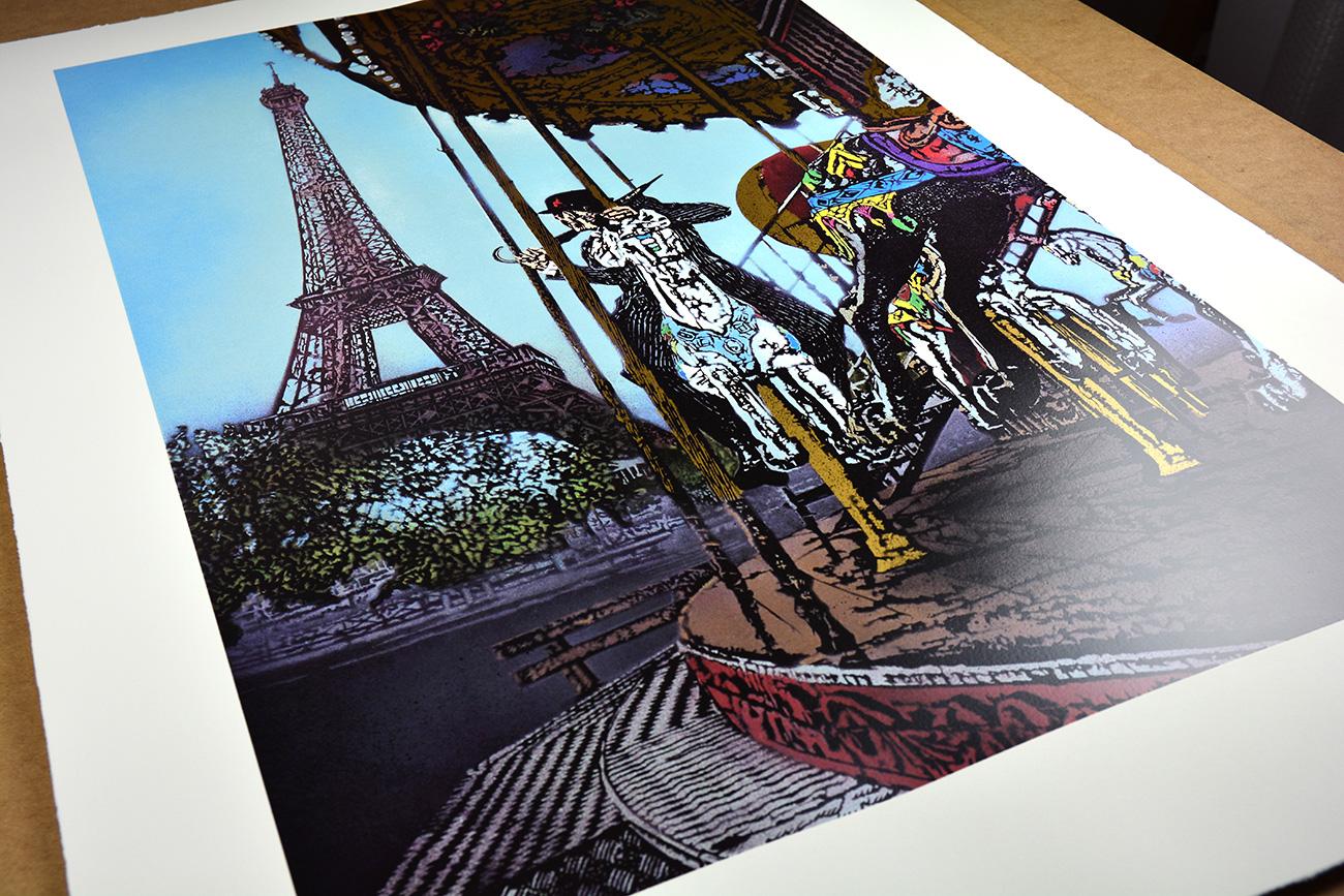 NICK WALKER: The Last Ride-Raumteiler auf Papier, Street Art, Urban Art, Graffiti – Print von Nick Walker