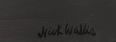 ABCDEF, Pintura acrílica contemporánea sobre lienzo de Nick Wallis