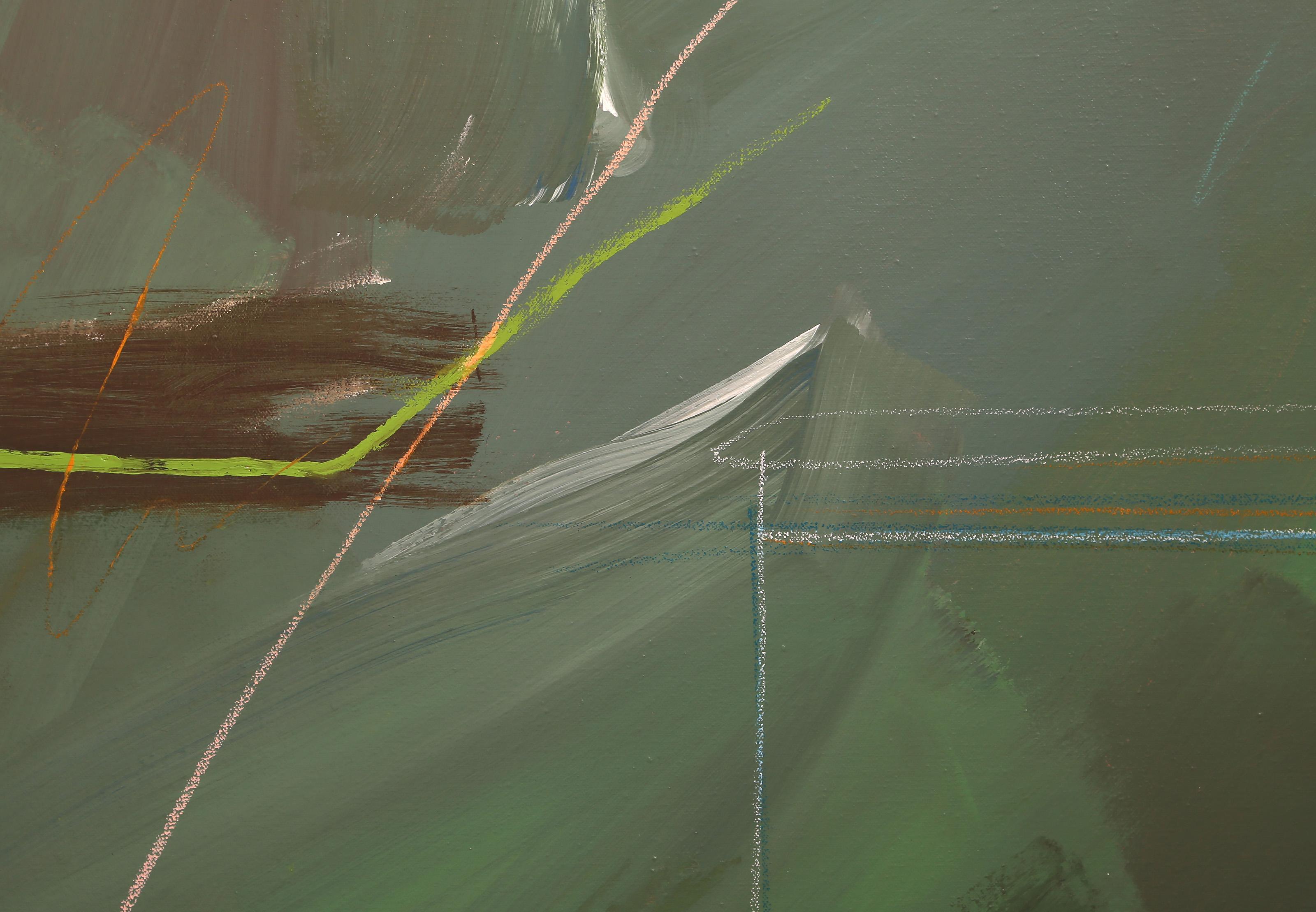 Afterthoughts 1, Abstract Expressionist Acrylic Painting by Nick Wallis For Sale 1