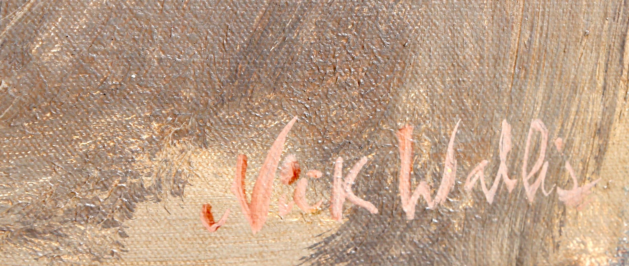 More Afterthoughts 12, grande dipinto astratto di Wallis - Painting di Nick Wallis