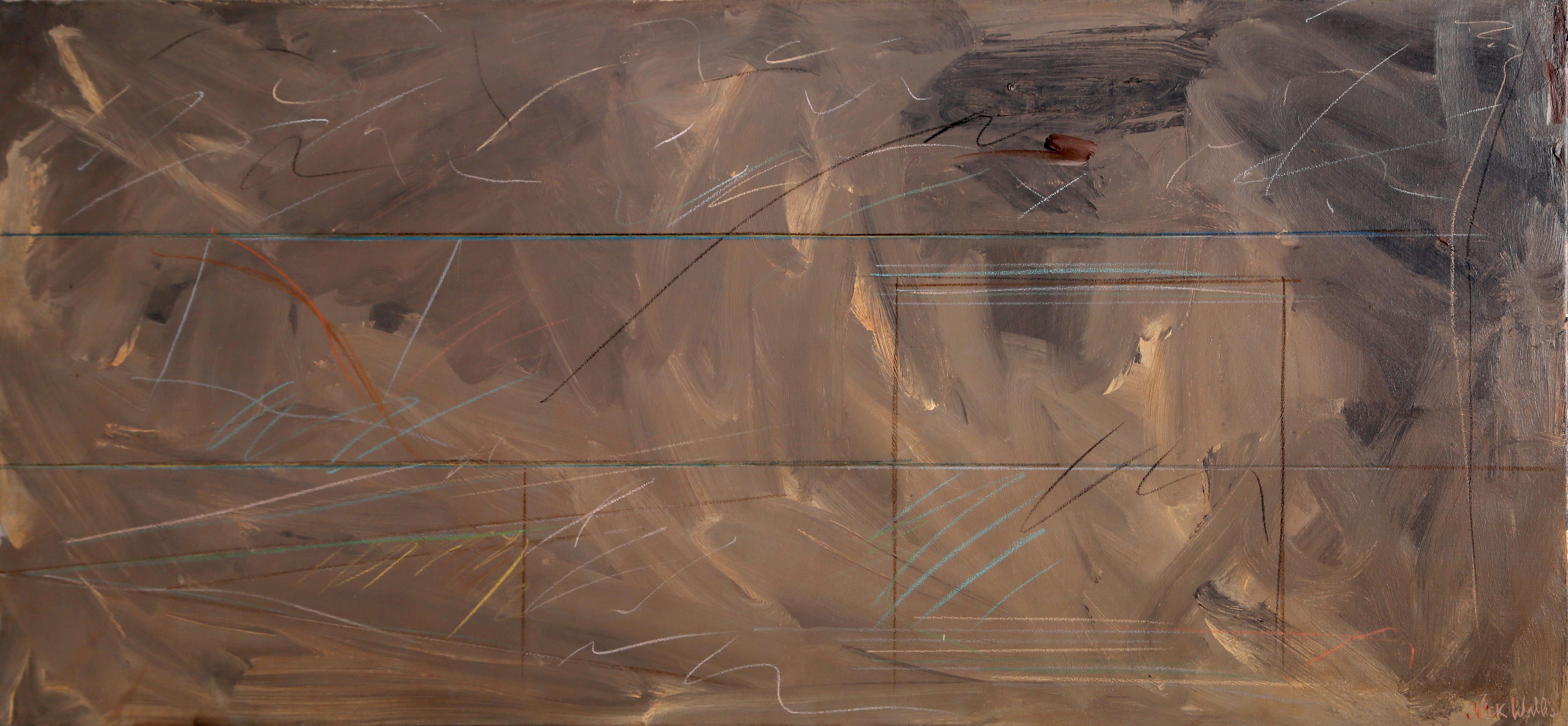 Abstract Painting di Nick Wallis - More Afterthoughts 12, grande dipinto astratto di Wallis