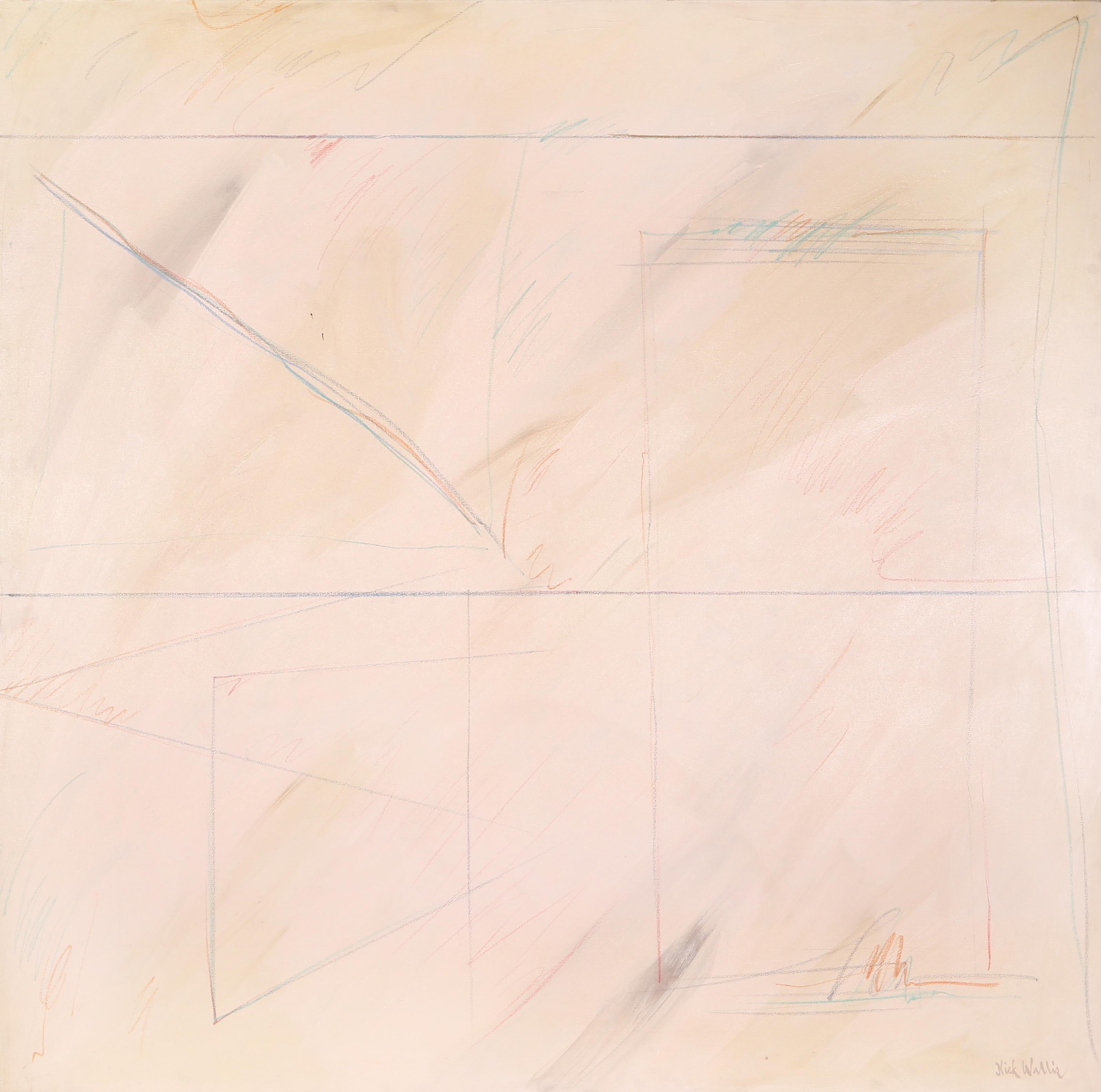 Artista: Nick Wallis, XX° americano
Titolo: Altri ripensamenti 3
Anno: circa 1980
Medium: Olio su tela, firmato a sinistra.
Dimensioni: 60 x 60 pollici (152,4 x 152,4 cm)