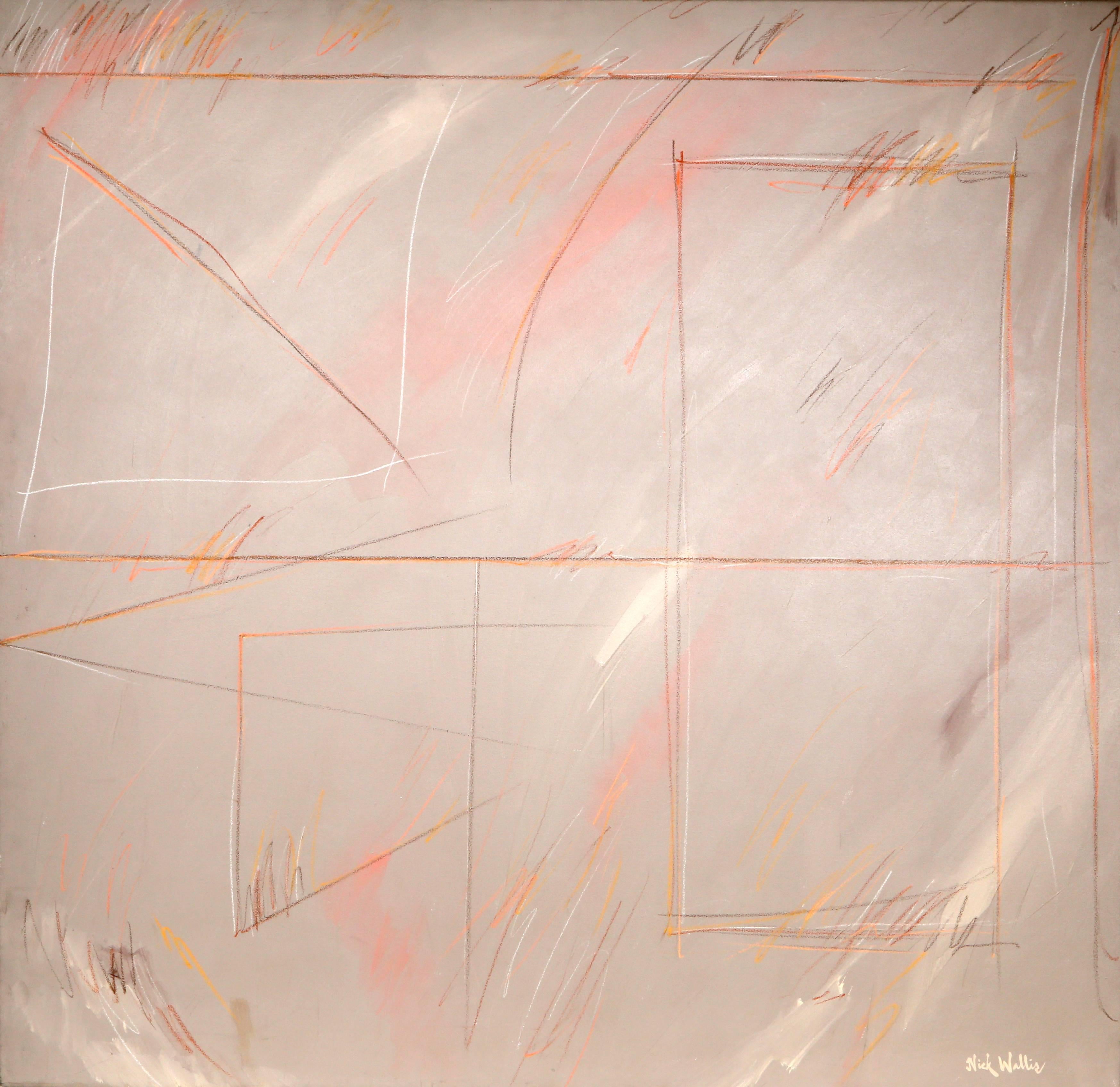 Artiste : Nick Wallis
Titre : Plus de pensées après coup 4
Année : vers 1980
Moyen : Acrylique sur toile, signé
Taille : 60 x 60 pouces (152,4 x 152,4 cm)