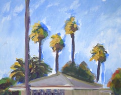 California Suburbs - Plein Aire Landscape in Acrylic on Canvas