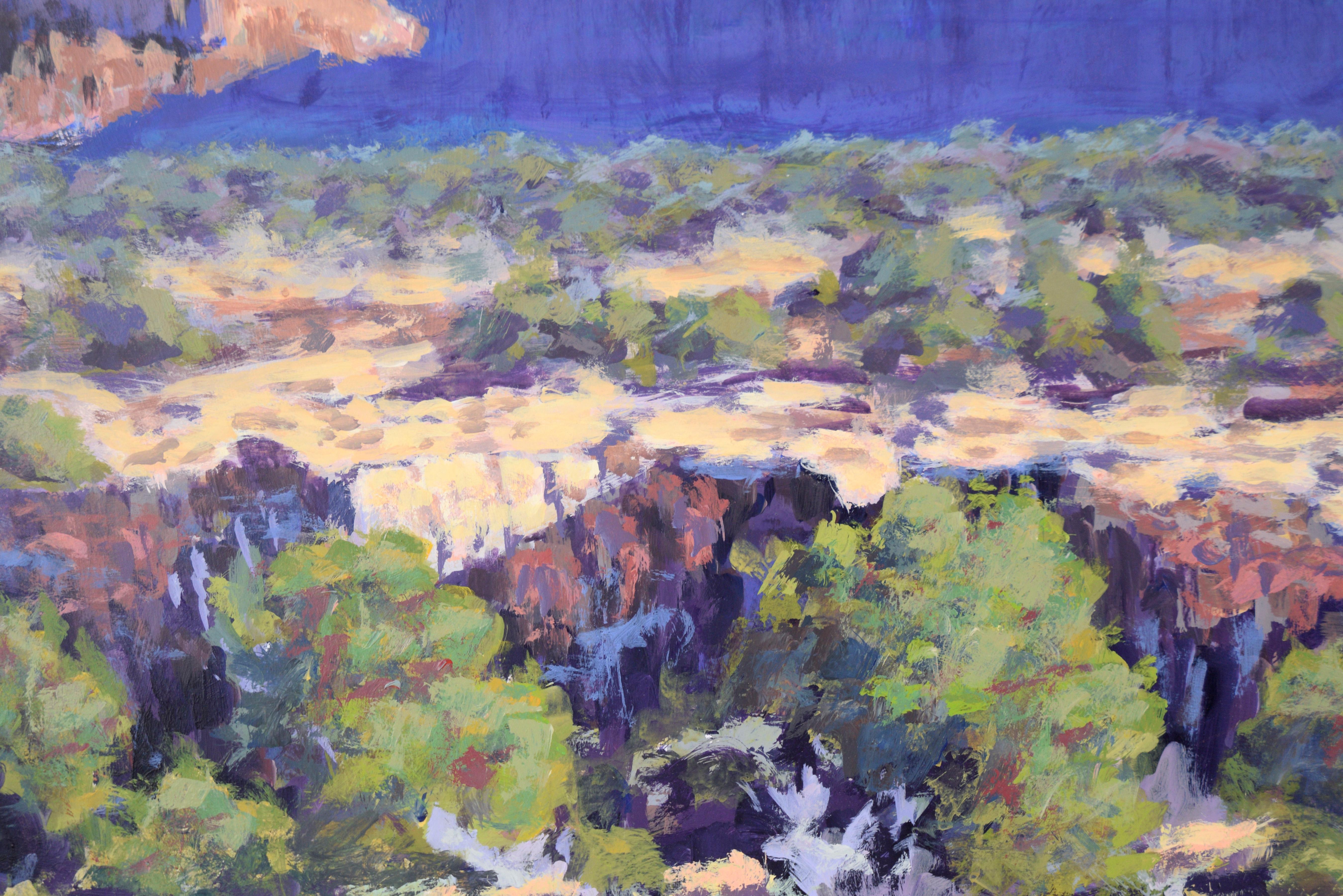 Canyonland - Western Plein Aire Landscape Acrylic on Board For Sale 2