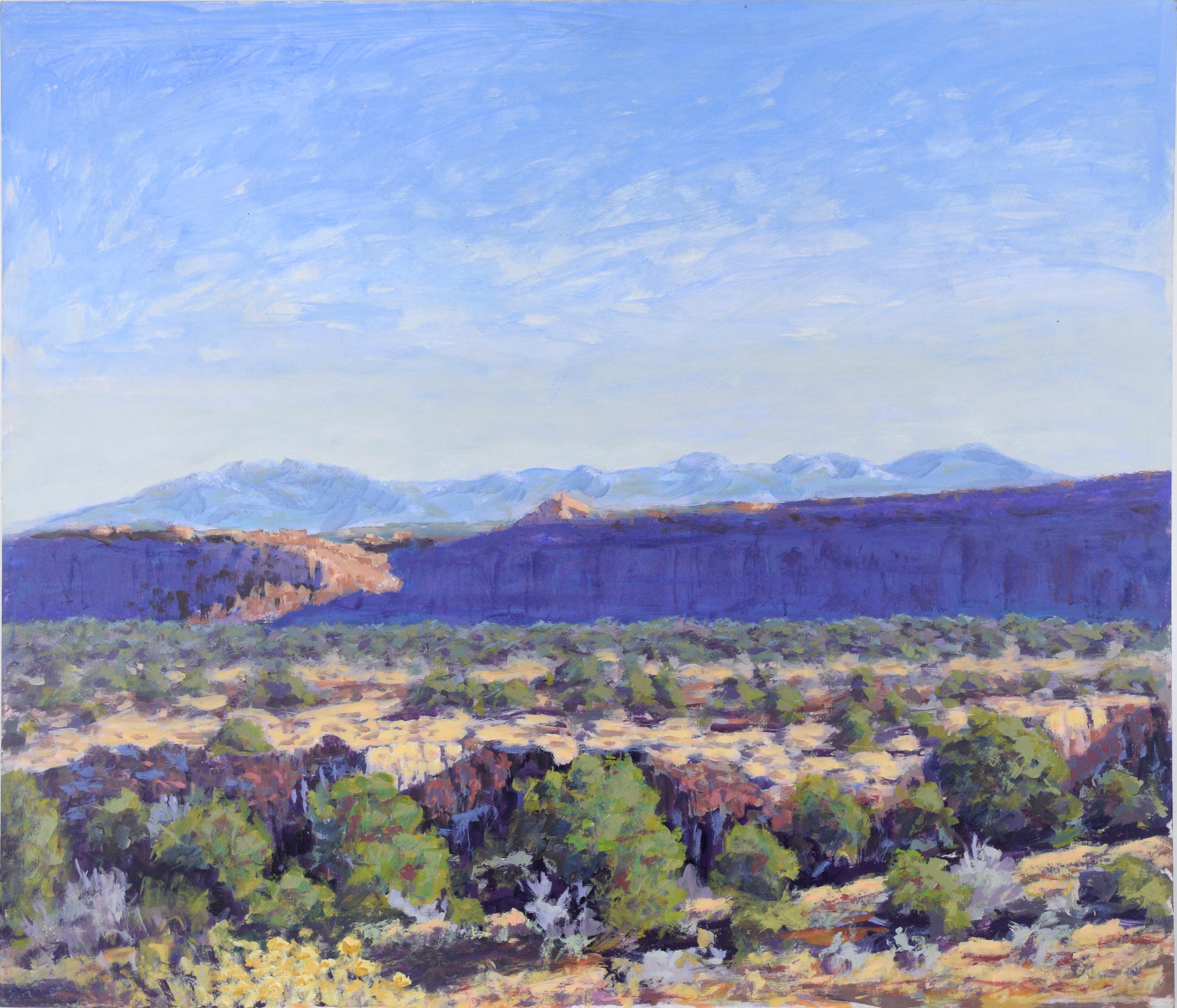 Nick White Landscape Painting - Canyonland - Western Plein Aire Landscape Acrylic on Board