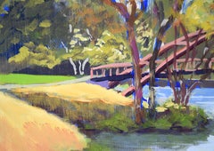 "Sera a Vasona" - Paesaggio Plein Aire in acrilico su tavola