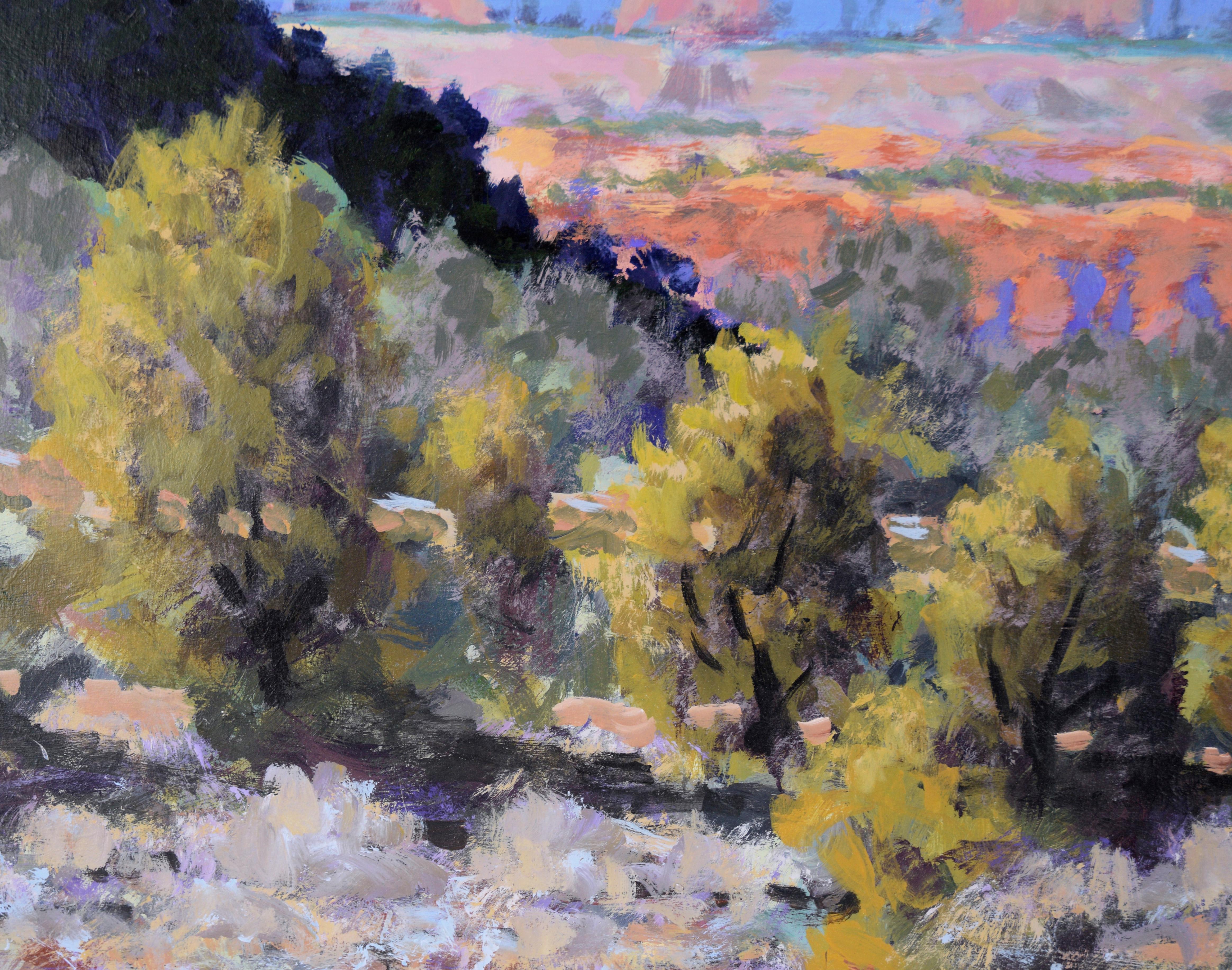 Red Cliffs in the Desert - Western Plein Aire Landscape in Acrylic on Board 3