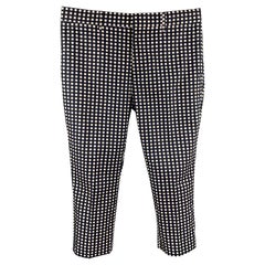 NICK WOOSTER x PAUL SHARK Size 34 Black & White Polka Dot Cropped Casual Pants