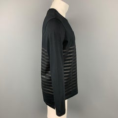 NICK WOOSTER x PAUL & SHARK Size M Black Stripe Cotton Crew-Neck Pullover