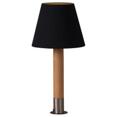 Nickel and Black Básica M1 Table Lamp by Santiago Roqueta, Santa & Cole