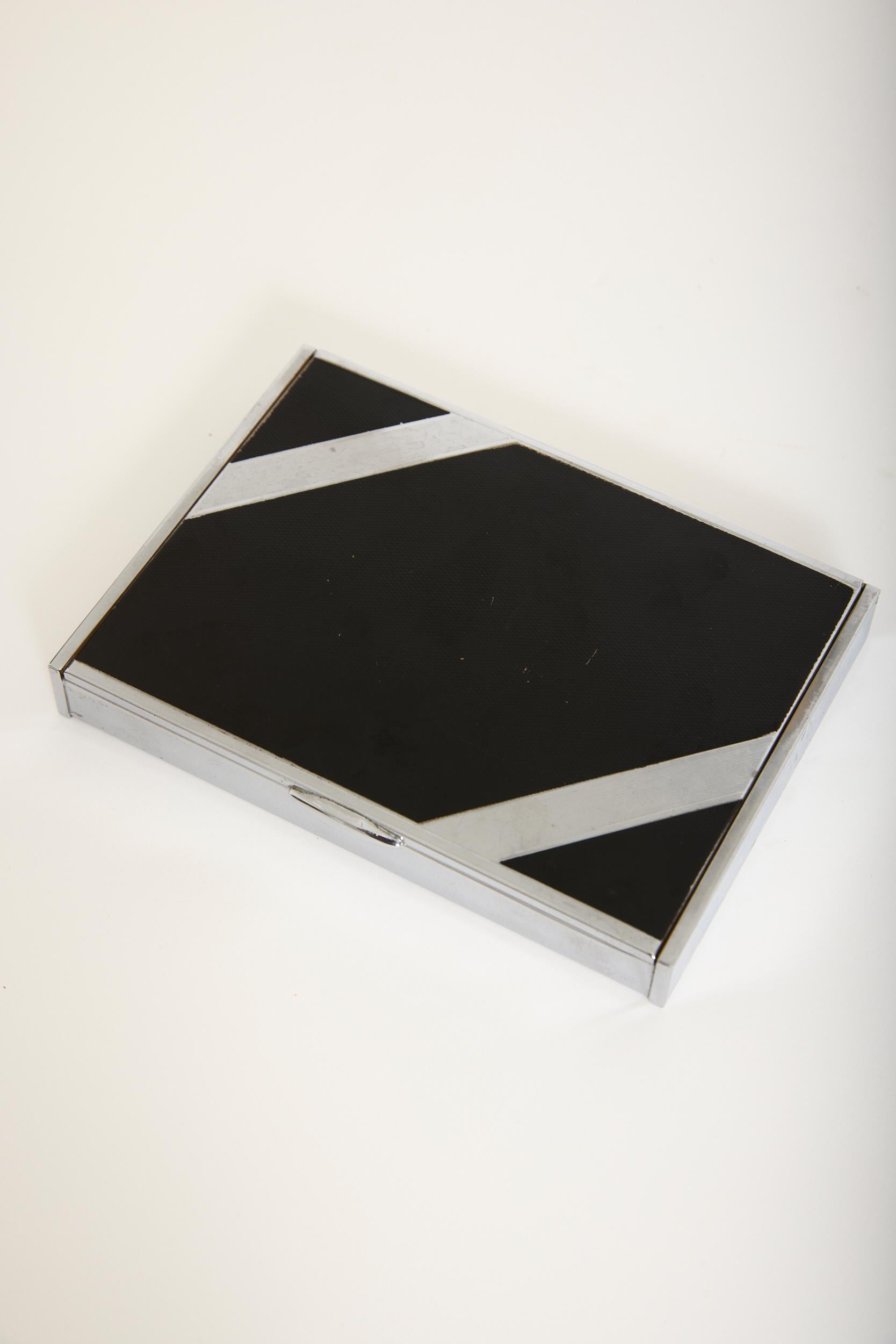 20th Century Nickel and Black Box For Sale