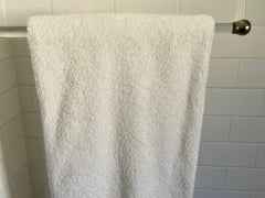 Nickel and glass  towel holder