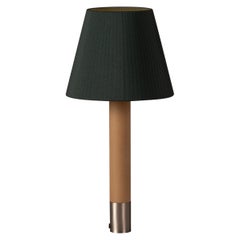 Nickel and Green Básica M1 Table Lamp by Santiago Roqueta, Santa & Cole