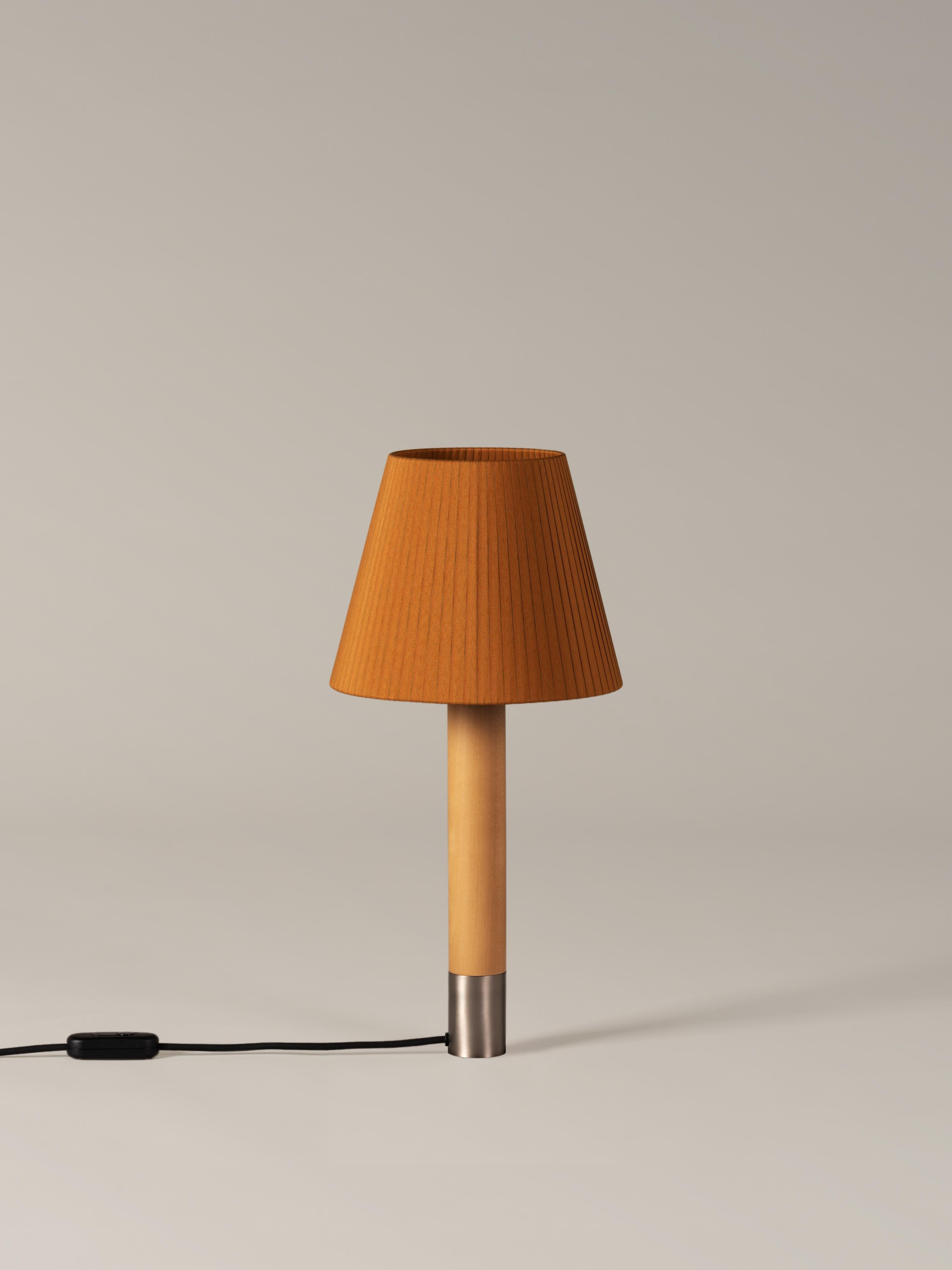 Modern Nickel and Mustard Básica M1 Table Lamp by Santiago Roqueta, Santa & Cole For Sale