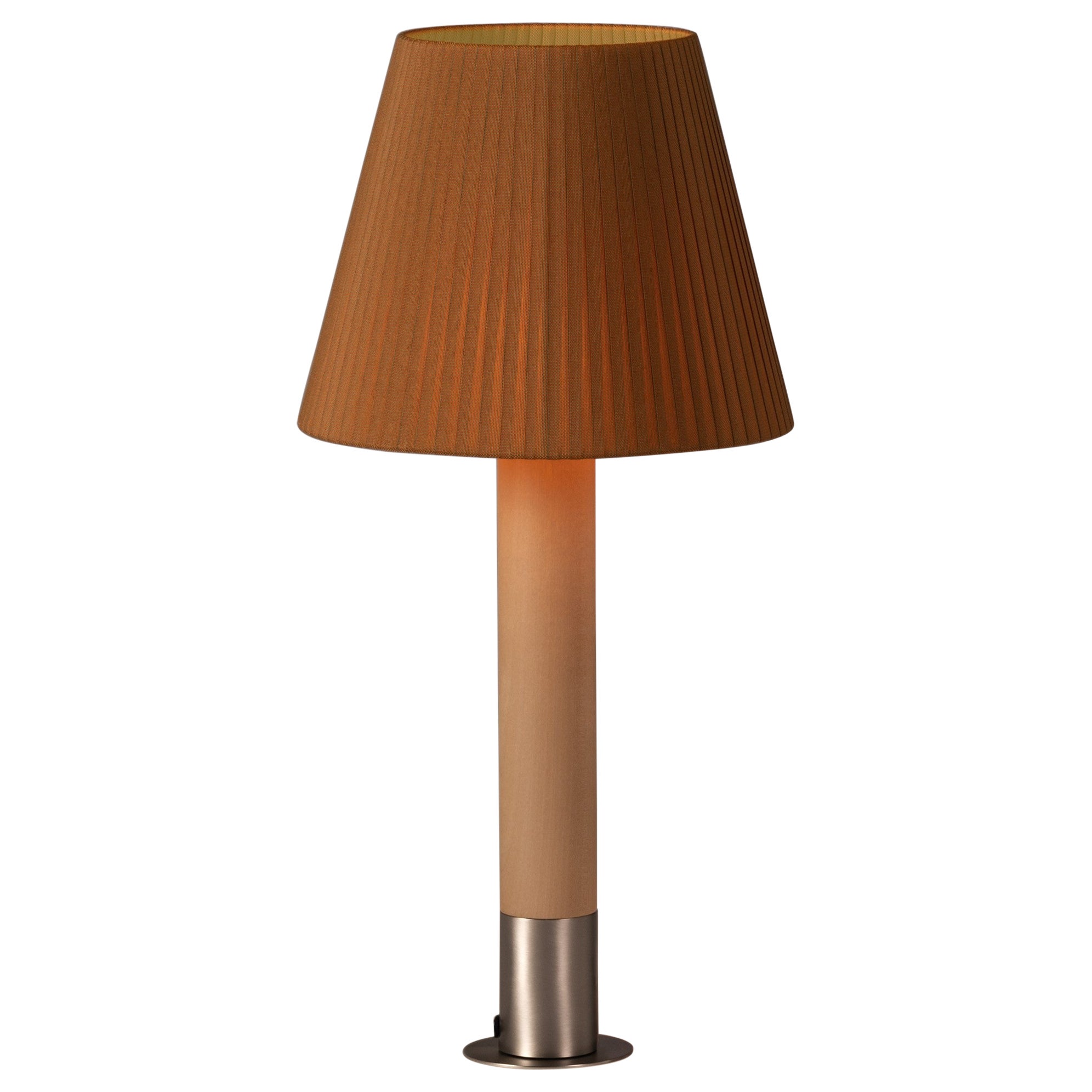 Nickel and Mustard Básica M1 Table Lamp by Santiago Roqueta, Santa & Cole