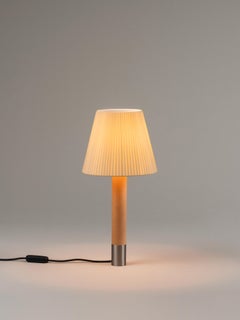 Nickel and Natural Básica M1 Table Lamp by Santiago Roqueta, Santa & Cole