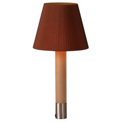 Nickel and Terracotta Básica M1 Table Lamp by Santiago Roqueta, Santa & Cole