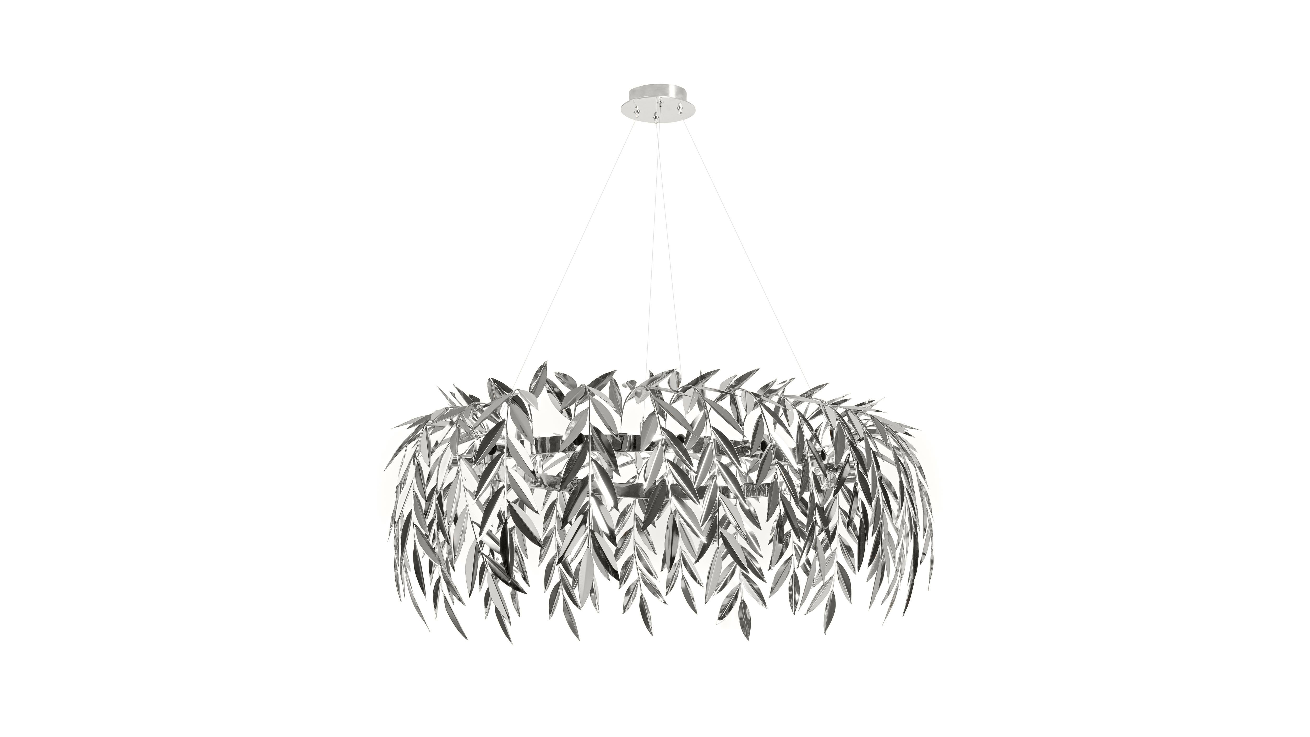 Post-Modern Nickel Azores Chandelier by InsidherLand For Sale