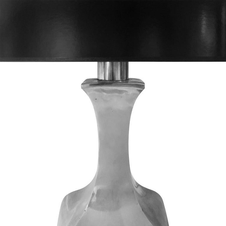 French Nickel Baluster Table Lamp