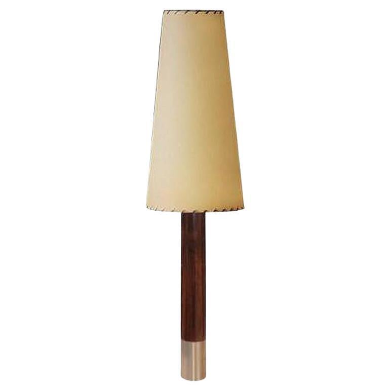 Lampada da tavolo Nickel Básica M2 di Santiago Roqueta per Santa & Cole con paralume a cono