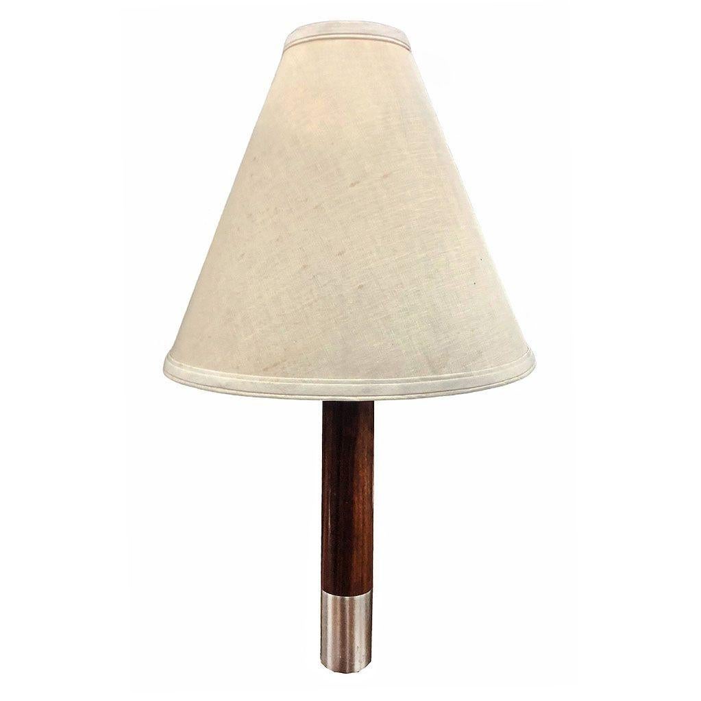 XXIe siècle et contemporain Lampe à poser Nickel Básica M2 par Santiago Roqueta pour Santa & Cole avec grand abat-jour en vente