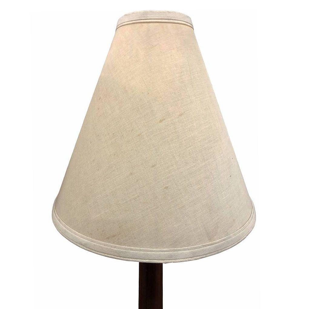 Coton Lampe à poser Nickel Básica M2 par Santiago Roqueta pour Santa & Cole avec grand abat-jour en vente