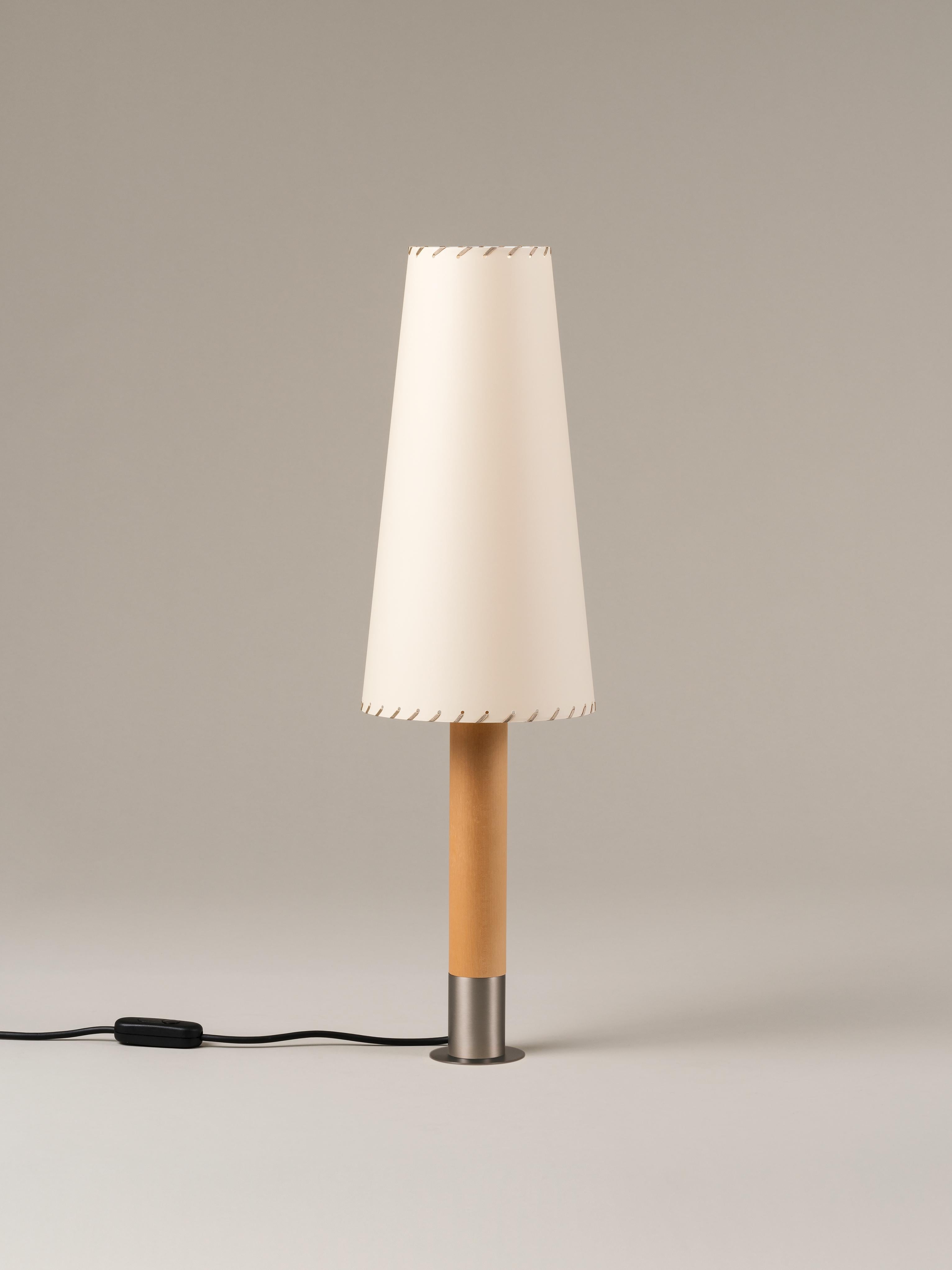 Modern Nickel Básica M2 Table Lamp by Santiago Roqueta, Santa & Cole For Sale