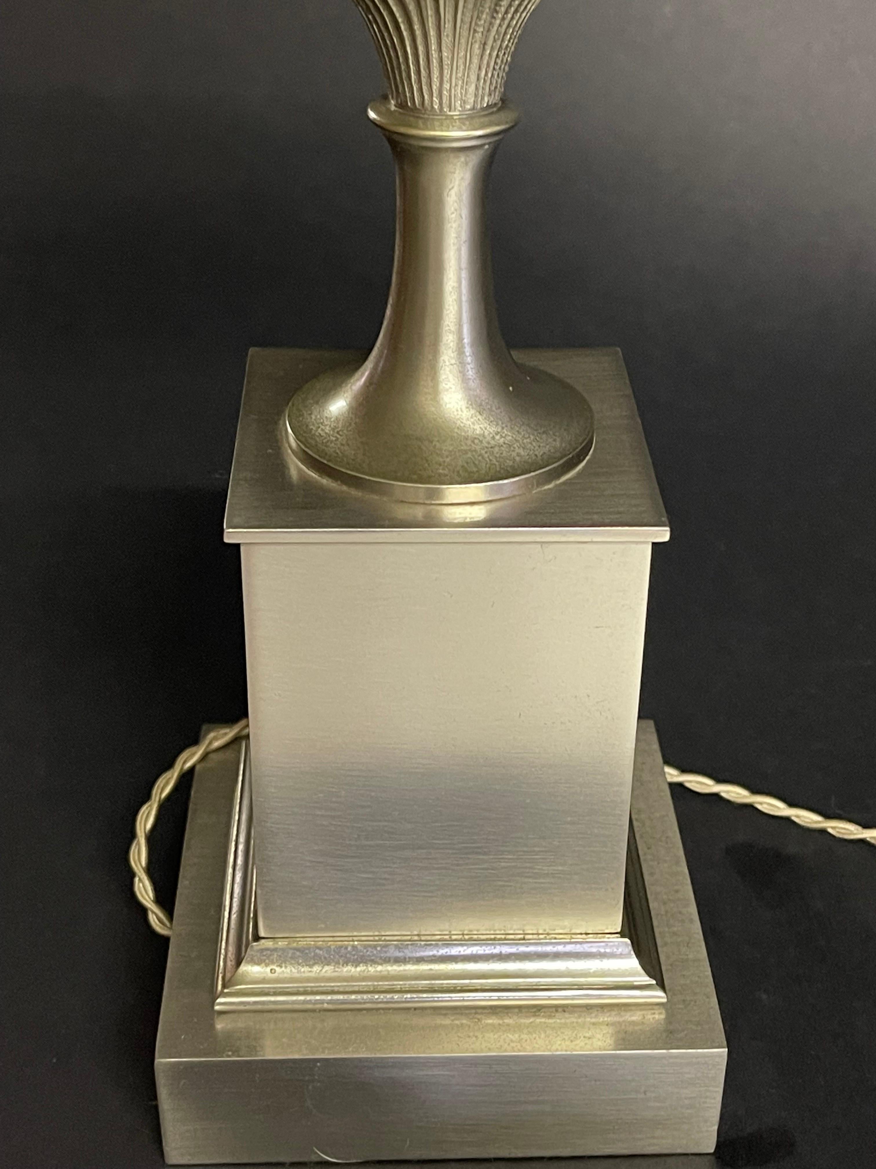 Nickel Brass Table Lamp 