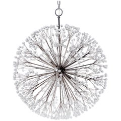 Nickel Dandelion 32 Chandelier Designed by Tony Duquette for Remains Lighting