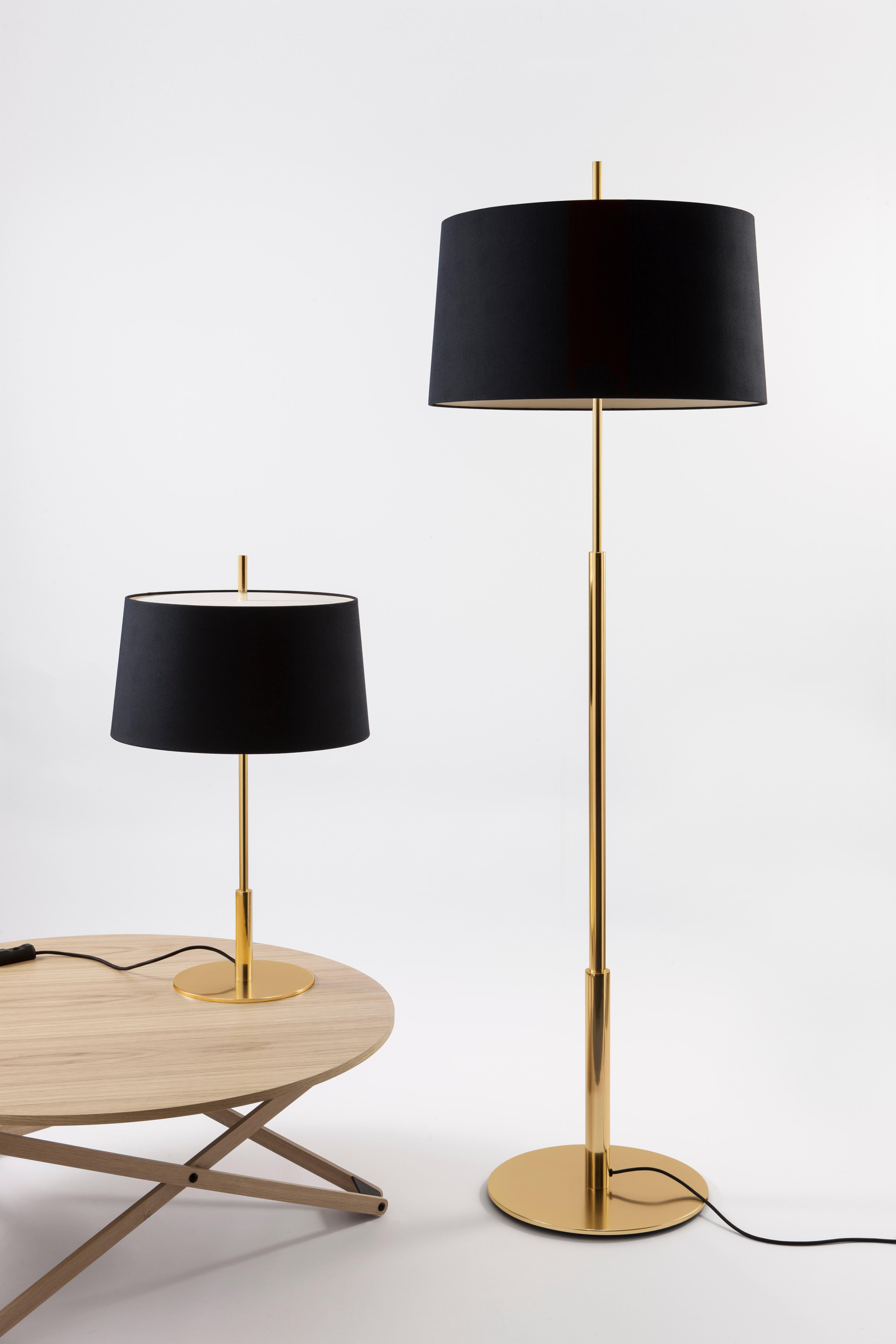 Modern Nickel Diana Mayor Floor Lamp by Federico Correa, Alfonso Milá, Miguel Milá For Sale