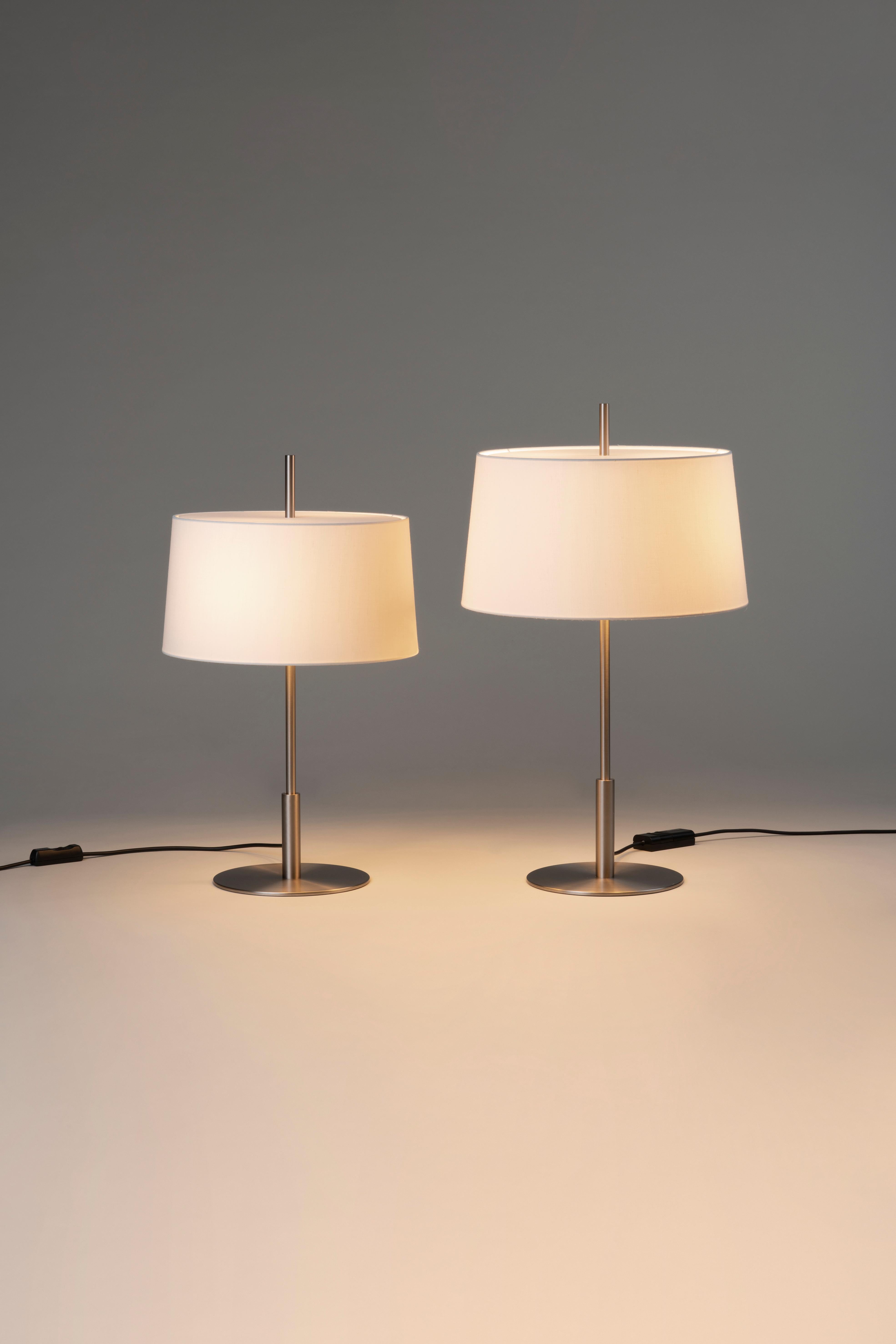 Modern Nickel Diana Table Lamp by Federico Correa, Alfonso Milá, Miguel Milá For Sale